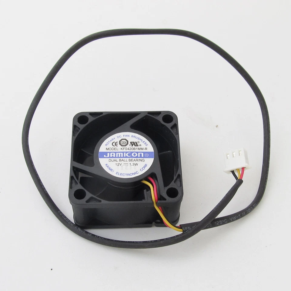 1pc JAMICON DC Cooling Fan KF0420B1MM-R 40x40x20mm 4020 12V 1.3W 3pin Connector - Image 2 of 4