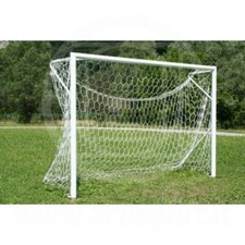 (04) PORTA CALCETTO FUTSAL 3X2 FISSE IN ALLUMINIO Ø MM 80 CERT. UNI EN C/S RETE