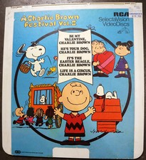 A CHARLIE BROWN FESTIVAL VOLUME II, RCA CED VIDEO DISC VIEWED 1 TIME