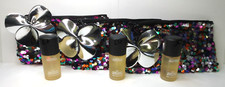 MAC GIFT SET SEQUIN MAKEUP BAG  PREP PRIME FIX COCONUT  LOT OF 3 