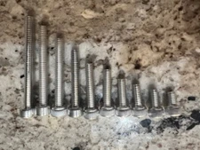 M4x0.7 Aluminum Alloy 6063 DIN 912 Allen Bolts Hex Socket Cap M4 ( Pack of 50)