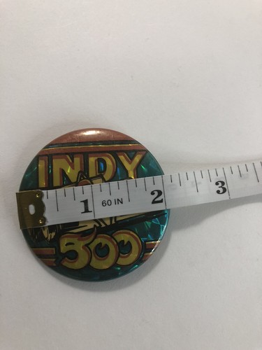 Indianapolis Indy 500 Button Pin VTG - Picture 3 of 3