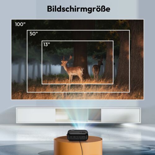 2024 projecteur DEL 1080P HD home cinéma projecteur cinéma téléphone portable LCD mini projecteur domestique Allemagne - Photo 4/13