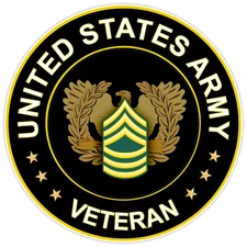 United States Army Veteran Bumper Sticker Vinyl Soldier Decal 5"