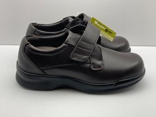 Apex Mens Orthopedic B3100M Walking Shoe Size 10.5 Wide Brown Leather NEW