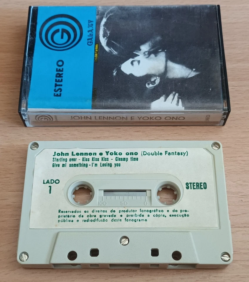 JOHN LENNON & YOKO ONO Double Fantasy CASSETTE 1980 PORTUGAL RARE RELEASE Galaxy - Image 2 of 2