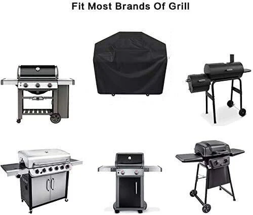 Garden BBQ Gas Grill Cover Barbecue Waterproof Outdoor Heavy Duty UV Protection - Image 3 of 4