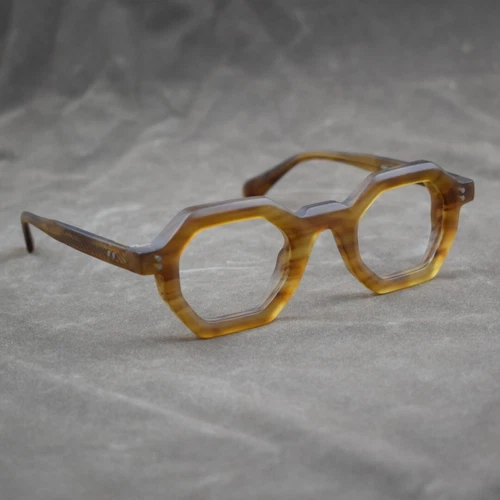 Acetat Vintage Brille quadratisch Männer Frauen klare Gläser Retro Brille Gestell - Bild 4 von 51