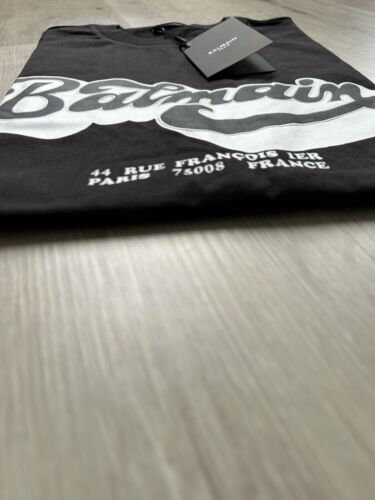 BALMAIN Black T-Shirt size L (55cm 22 inch) New (%100 Cotton) (Label Price 350€) - Picture 15 of 23