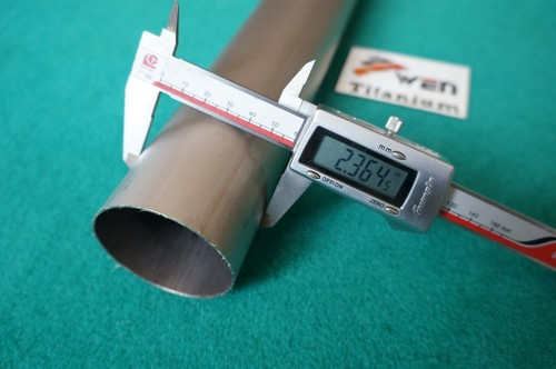 Grade 2 Titanium Tube ( 2.36" x .039" x 20" ) Pipe 60mm OD 2-3/8 in Round Tubing - Picture 3 of 4