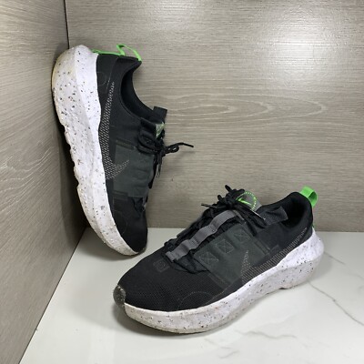 NIKE CRATER IMPACT BLACK/WHITE/GREEN Running SHOES SNEAKERS DB2477 001 Mens 10