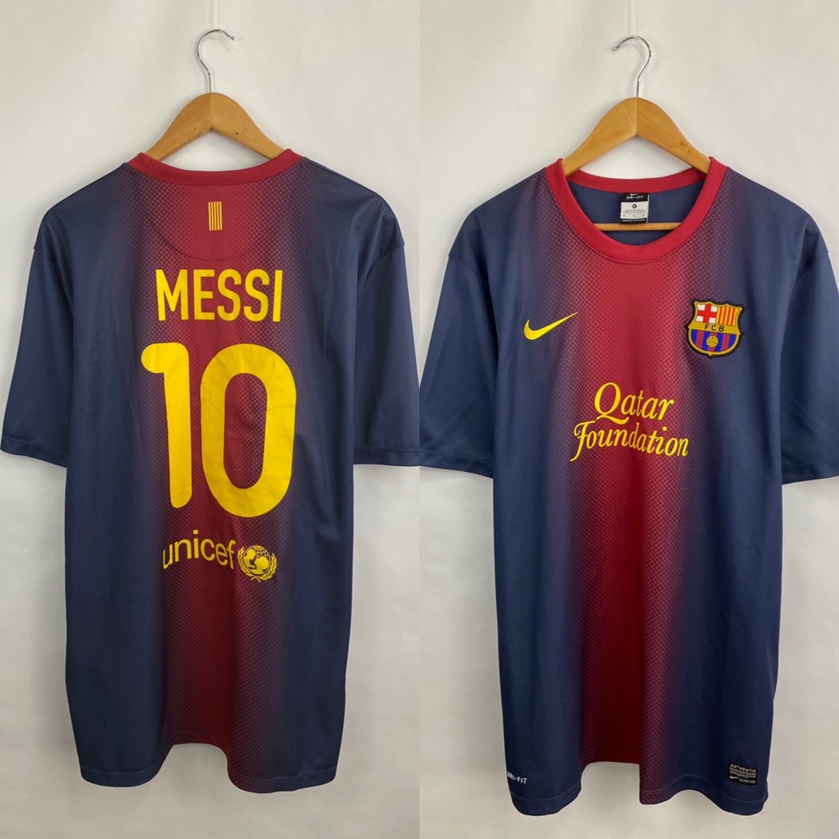 Messi F. C. Barcelona 2013 Nike Soccer Jersey t-shirt size