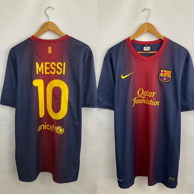 Messi F. C. Barcelona 2013 Nike Soccer Jersey t-shirt size XL
