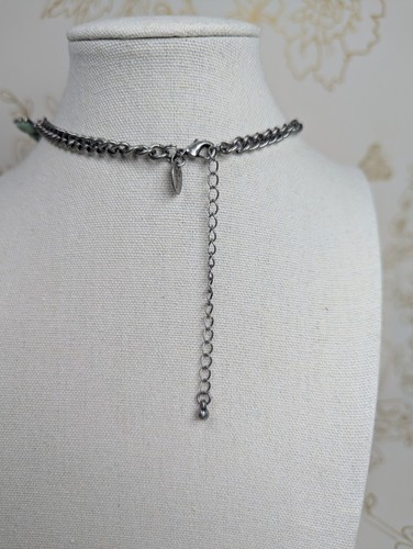 LIA SOPHIA Glacial Necklace 16-19” Adjustable Length & Earrings Set NOS Art Deco - Picture 12 of 24
