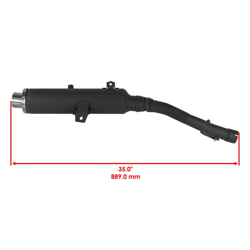 Caltric 5YT-14710-00-00 Exhaust Muffler For Yamaha Raptor 350 YFM350 04-2013 - Image 2 of 4