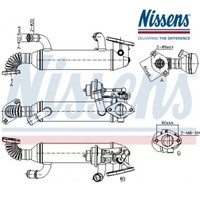 KüHler, AbgasrüCkfüHrung ** First Fit ** Nissens 989290