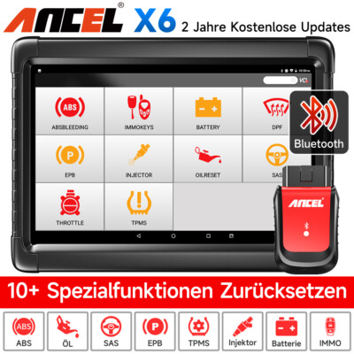 ANCEL X6 Profi KFZ Diagnosegerät Auto OBD2 Scanner TPMS EPB DPF Alle System