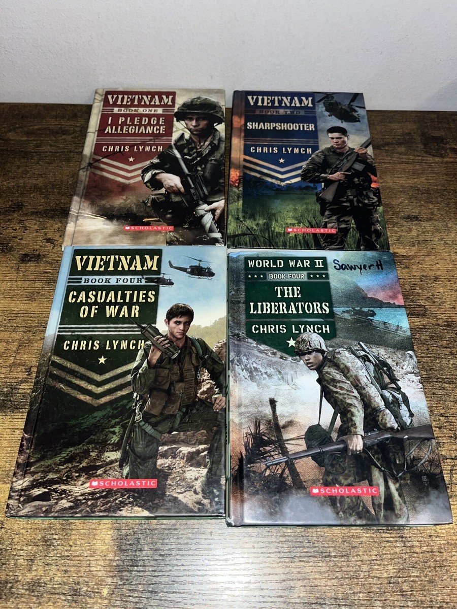 VIETNAM (3) & Word War II Lot of 4 Scholastic hardcover books