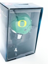Oregon Ducks Helmet Wine Bottle Stopper [NEW] NCAA Green Cork Drink Party NCAA