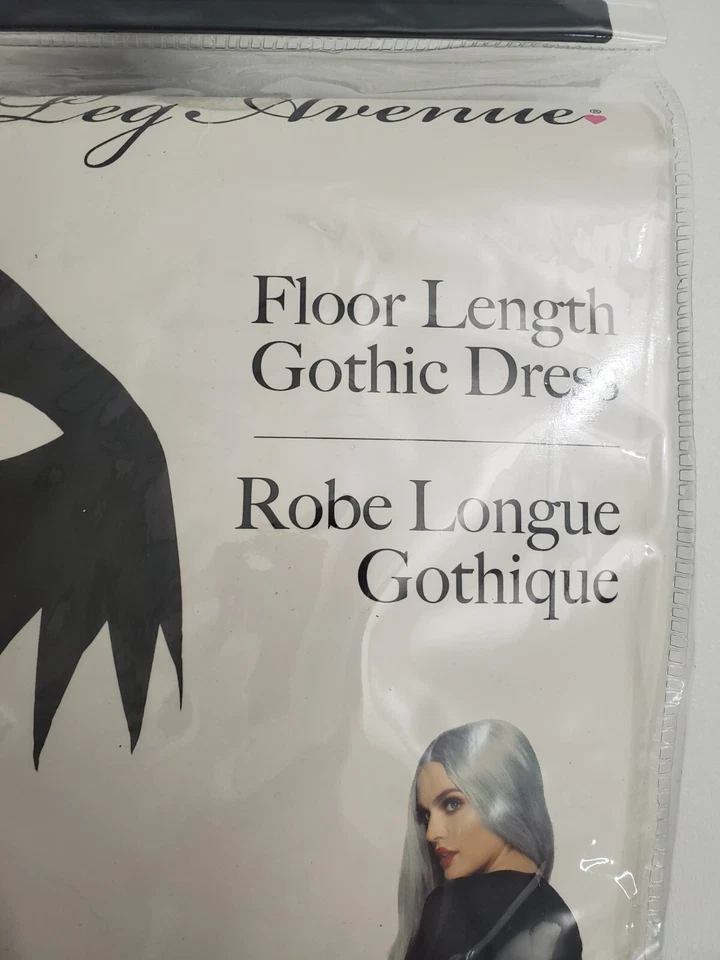 Womens Leg Avenue Black Long Witch Gothic Dress, S/M - Image 3 of 4
