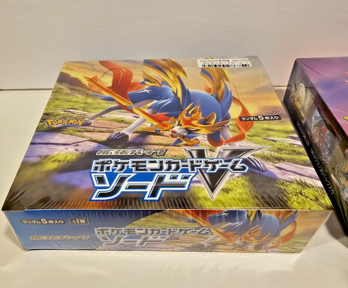 Pokemon Shield S1H AND Sword S1W Japanese Booster Box - New/Sealed