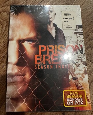 PRISON BREAK - Season 3 - DVD Sealed - Brand New