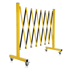 Retractable 11.5ft Industrial Metal Barricade Gate for Traffic Control