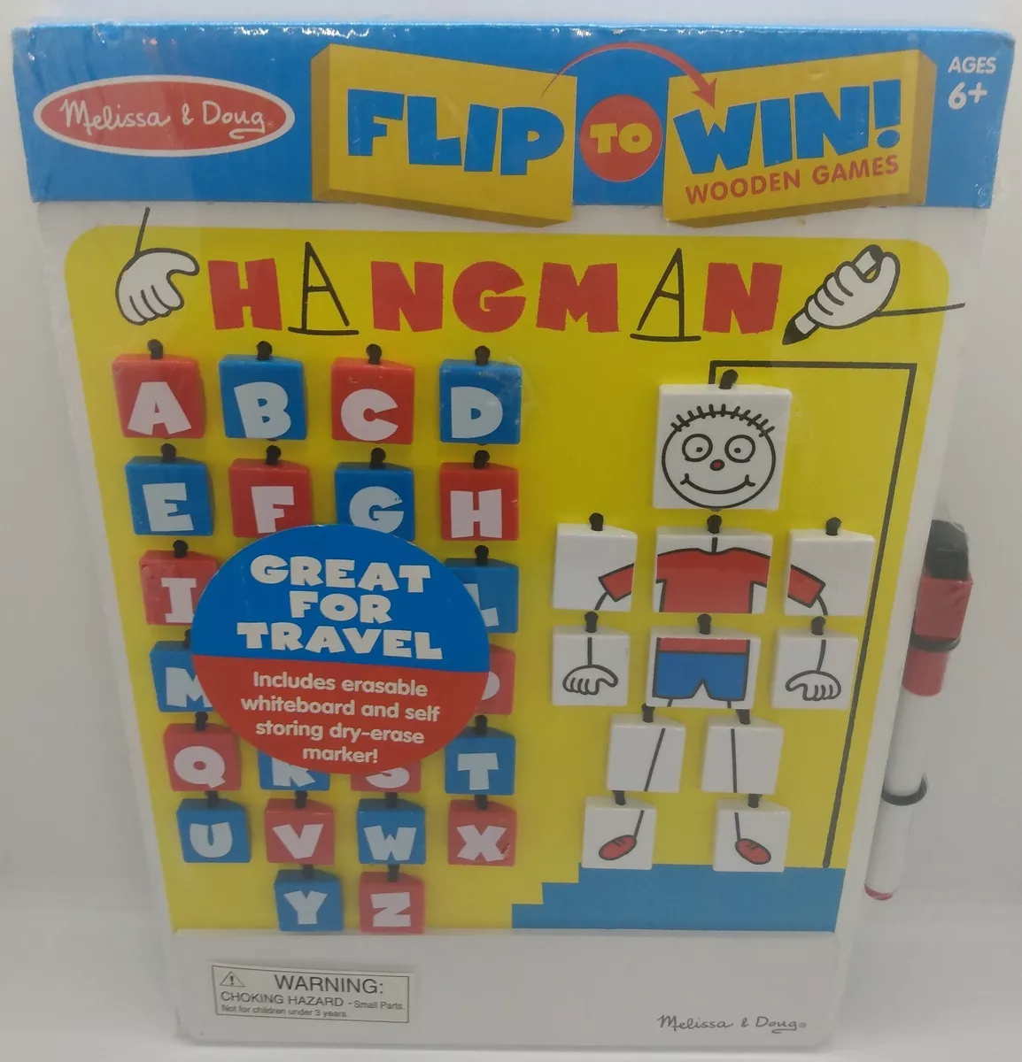 Melissa & Doug Flip-to-Win Travel Game Hangman