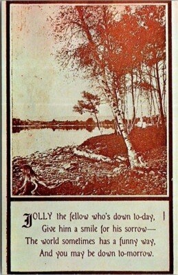 Vtg South Dakota SD Wall Drug Badlands Jolly the Fellow Postcard