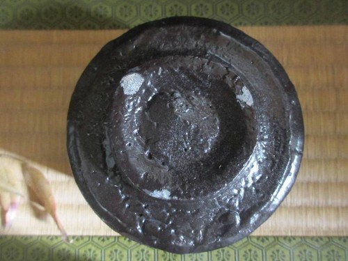 Black Bowl Chawan Tea Ceremony Utensils with Box W3.3inch H3inch Japan Antique - Picture 7 of 10