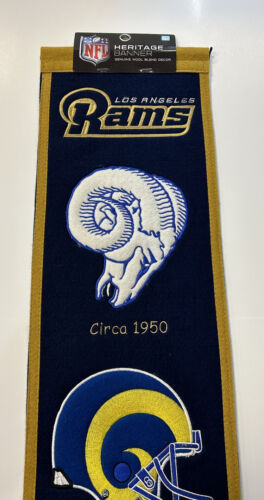 Los Angeles Rams NFL Winning Streak Embroidered Heritage Banner! - Picture 3 of 6
