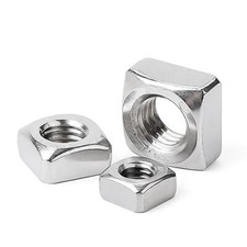 STAINLESS STEEL A2 - DIN 557 M3 M4 M5 M6 M8 M10 M12 SQUARE NUTS THICK TYPE