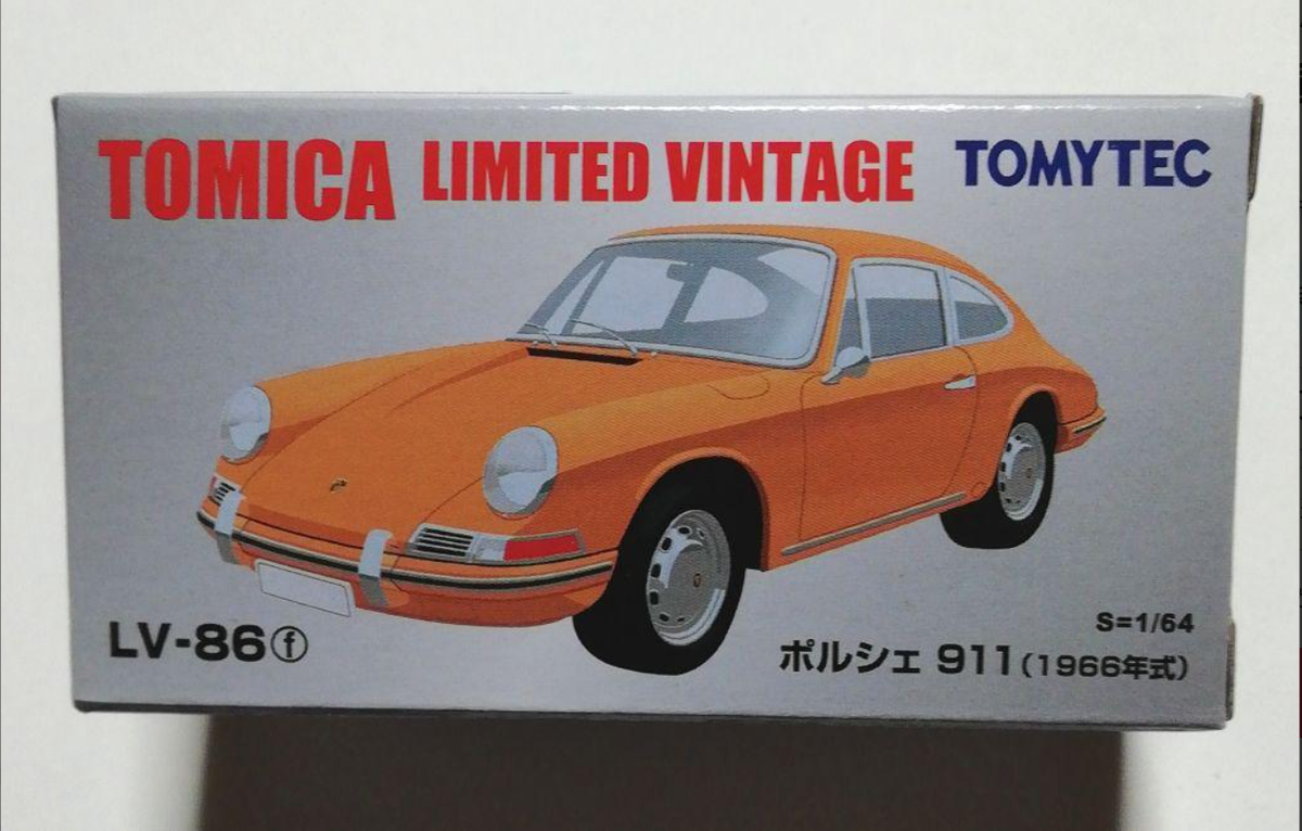トミカリミテッドヴィンテージ　ポルシェ 911 1966年 Tomytec Tomica Limited Vintage Porsche 911 1966 LV-86f 1:64