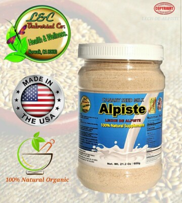 CANARY SEED MILK POWDER LECHE DE ALPISTE POLVO DIETARY SUPPLEMENT NEW