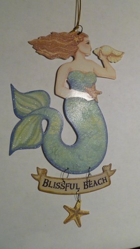 Metal MERMAID plaque sign Dangling Starfish 6 Variations - Picture 7 of 7