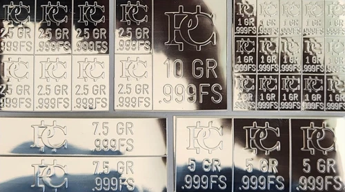 5 Grams Silver Bars That Snap Apart .999 Silver Bullion (5 pack) Trading Cards