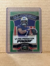 Sam Huard 2024 Leaf Metal Football 1/1 Pre Production Proof
