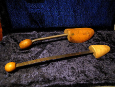 Two Vintage Wooden Shoe Stretchers
