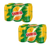 Bebida naranja espumosa portuguesa SUMOL 12