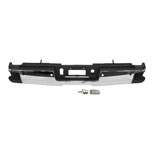 Chrome Rear Bumper for 2015-2019 Chevrolet Silverado Sierra 2500 3500 - Picture 5 of 8