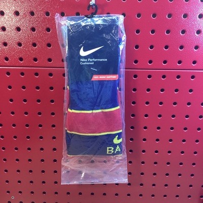 VTG Nike Barcelona Striped Socks Team Issued NWT Red Blue Yellow FREE SHIP