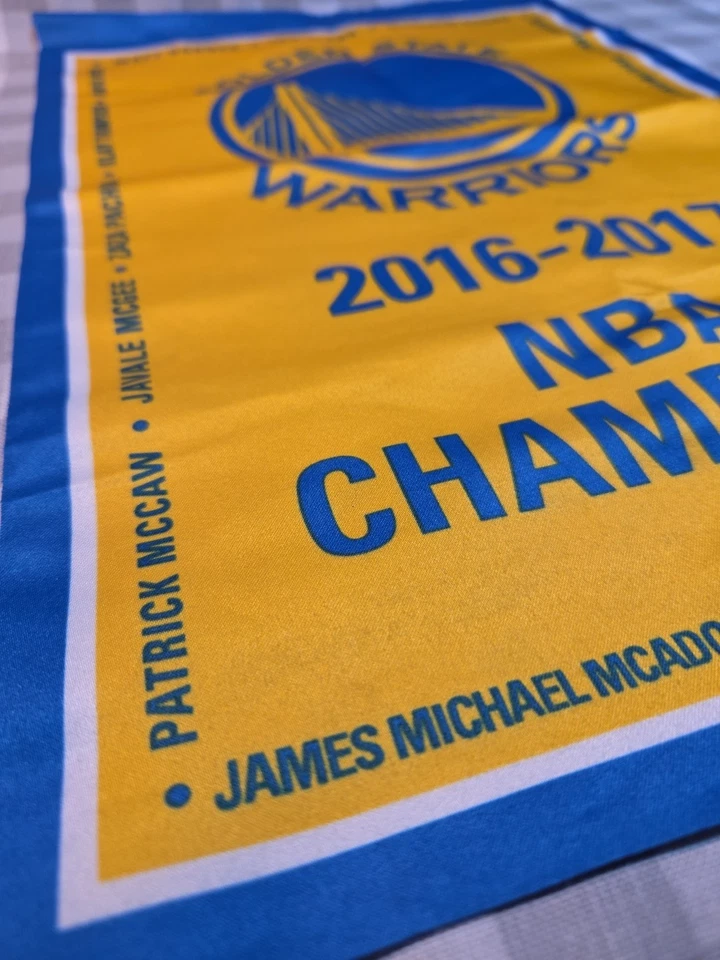 2016-17 Golden State Warriors чемпионы НБА 17 «X11» в баннере - Изображение 3 из 4