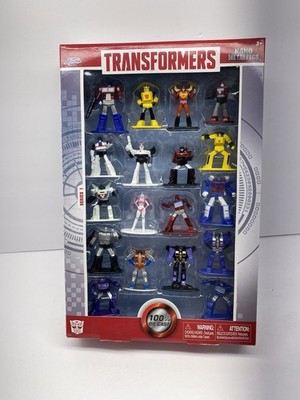 Jada Toys Transformers Optimus Prime & Bumblebee Playset Boxed 18-Pack