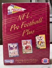1993 Pacific Plus NFL Pro Football Wax Box with 36 Sealed Packs