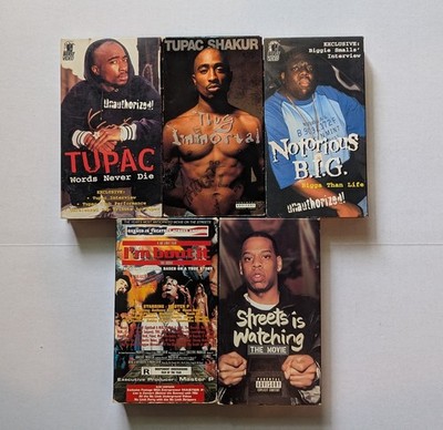 Rap VHS Tapes Tupac Notorious BIG Master P I'm Bout It Jay Z Streets Is Watching