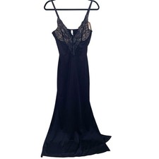 Popilush Dress Womens Large Black Built-In Shapewear Sleeveless Maxi WhimsyGoth