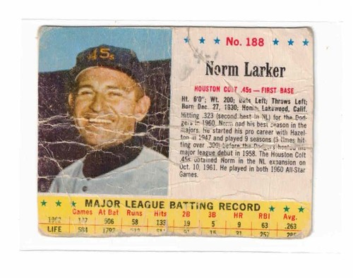 1963 Norm Larker #188