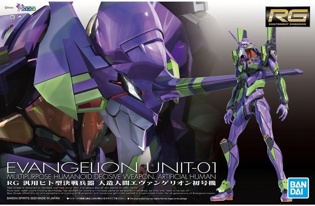RG 1/144 Unit-01 Neon Genesis Evangelion Model Kit Bandai (SHIP FROM USA)