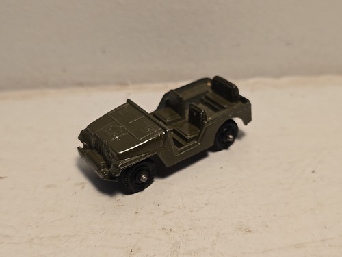 Vintage Tootsie Toy Military Jeep - EXCELLENT