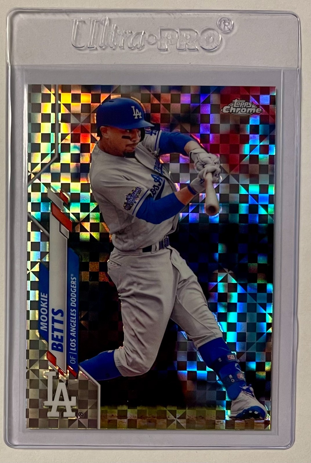 Mookie Betts 2020 Topps Chrome #100 X-Fractor